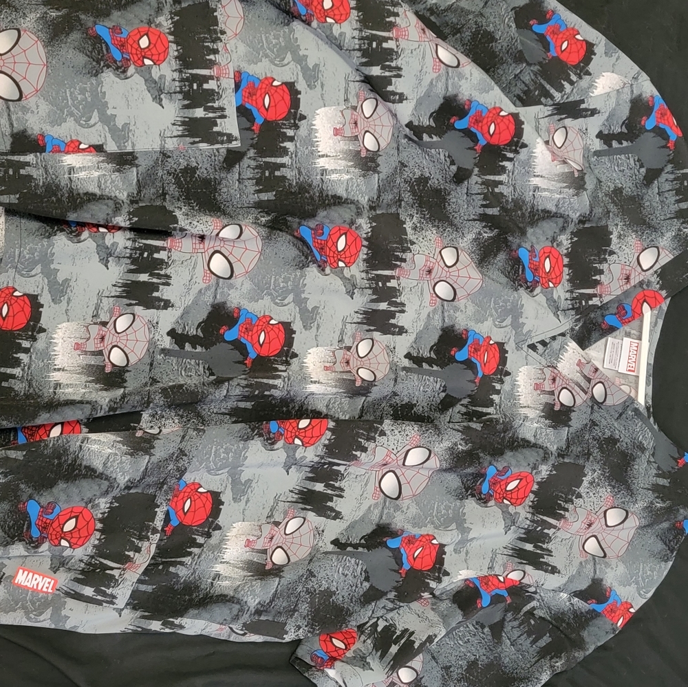 Tooniforms spiderman scrub top